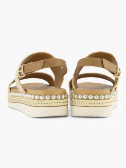 Graceland Beige Sandaal-Dames Sandalen