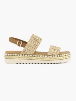 Graceland Beige Sandaal-Dames Sandalen
