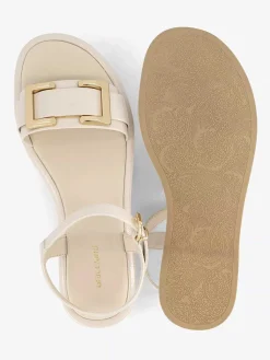 Graceland Beige Sandaal Siergesp-Dames Sandalen