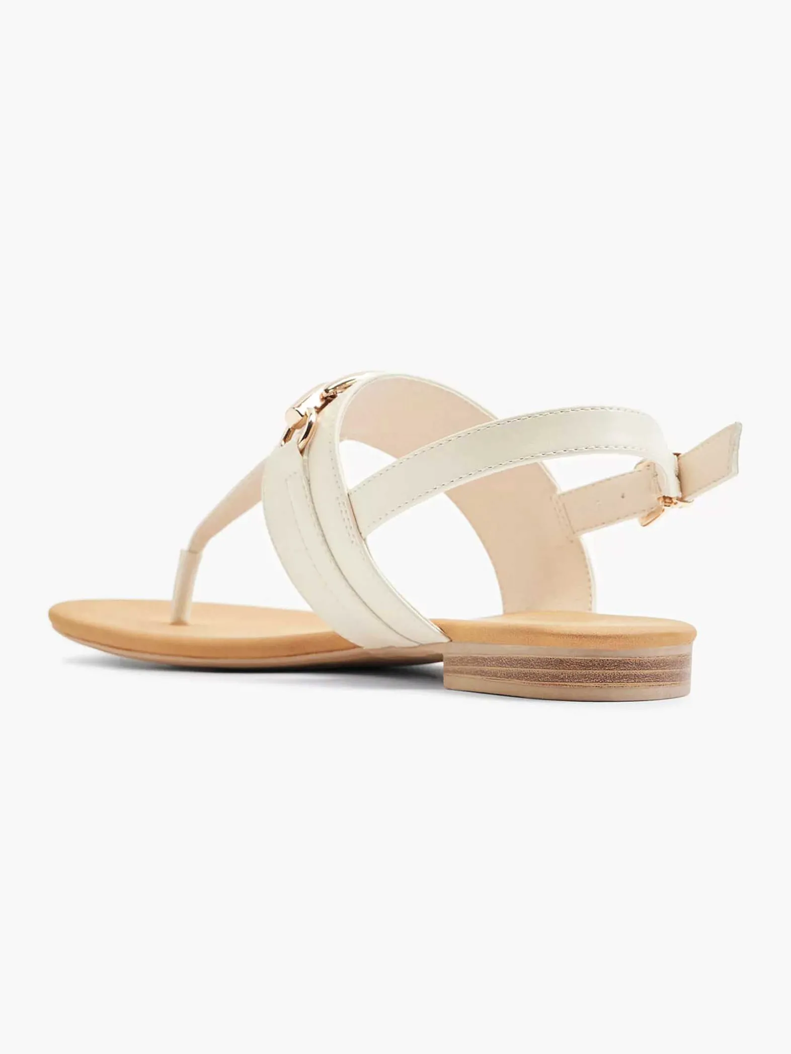 Graceland Beige Sandaal Sierketting-Dames Sandalen
