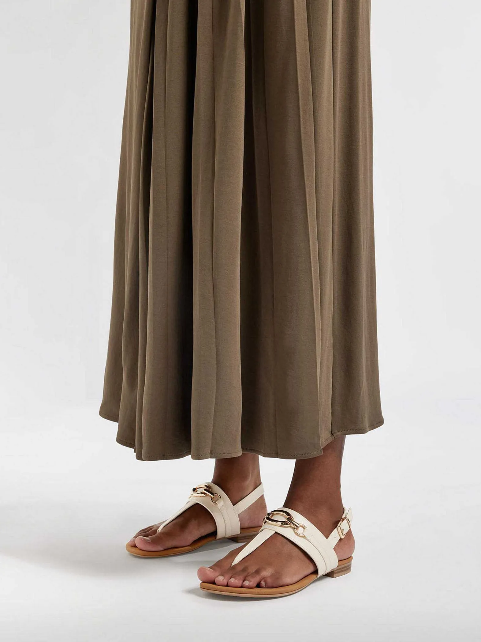 Graceland Beige Sandaal Sierketting-Dames Sandalen