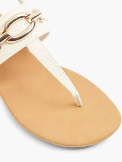 Graceland Beige Sandaal Sierketting-Dames Sandalen