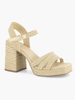 Graceland Beige Sandalette-Dames Sandalen