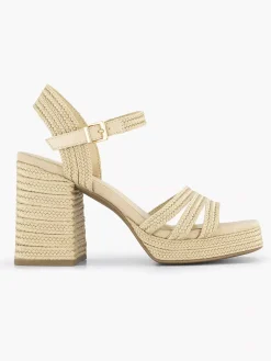 Graceland Beige Sandalette-Dames Sandalen