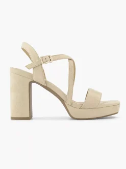 Graceland Beige Sandalette-Dames Sandalen