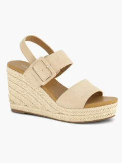 Graceland Beige Sandalette-Dames Sandalen