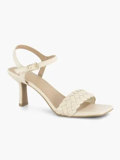 Graceland Beige Sandalette Gevochten-Dames Sandalen