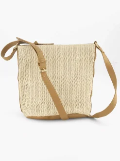 Graceland Beige Schoudertas Gevlochten-Dames Online Exclusive Accessoires