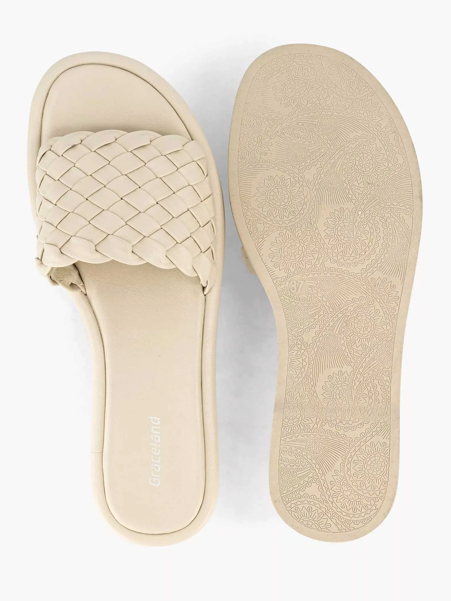 Graceland Beige Slipper Gevlochten-Dames Slippers