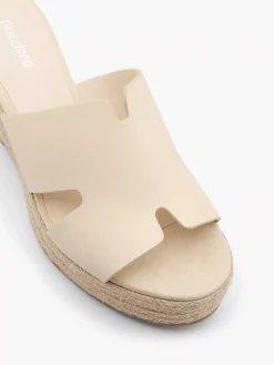 Graceland Beige Slipper Sleehak-Dames Slippers
