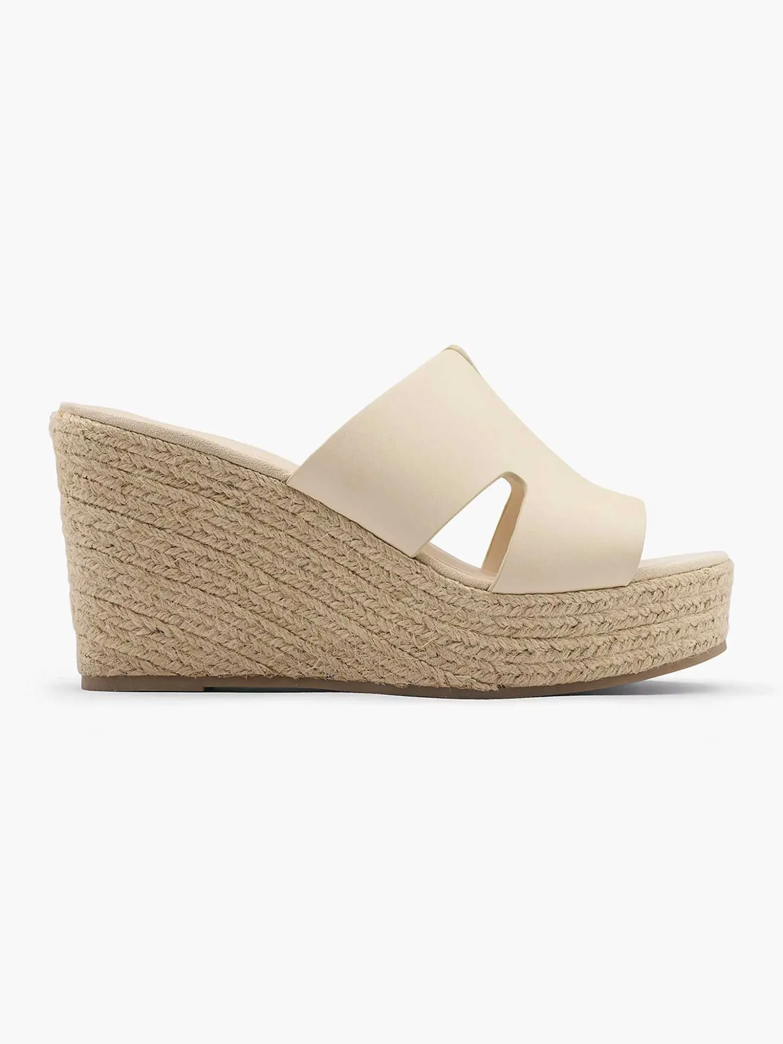 Graceland Beige Slipper Sleehak-Dames Slippers