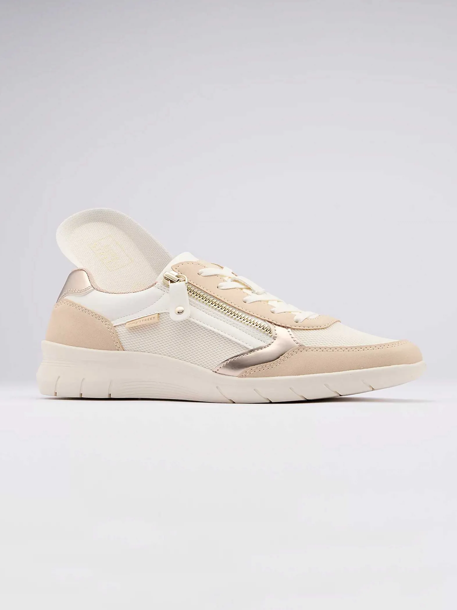 Easy Street Beige Sneaker-Dames Sneakers