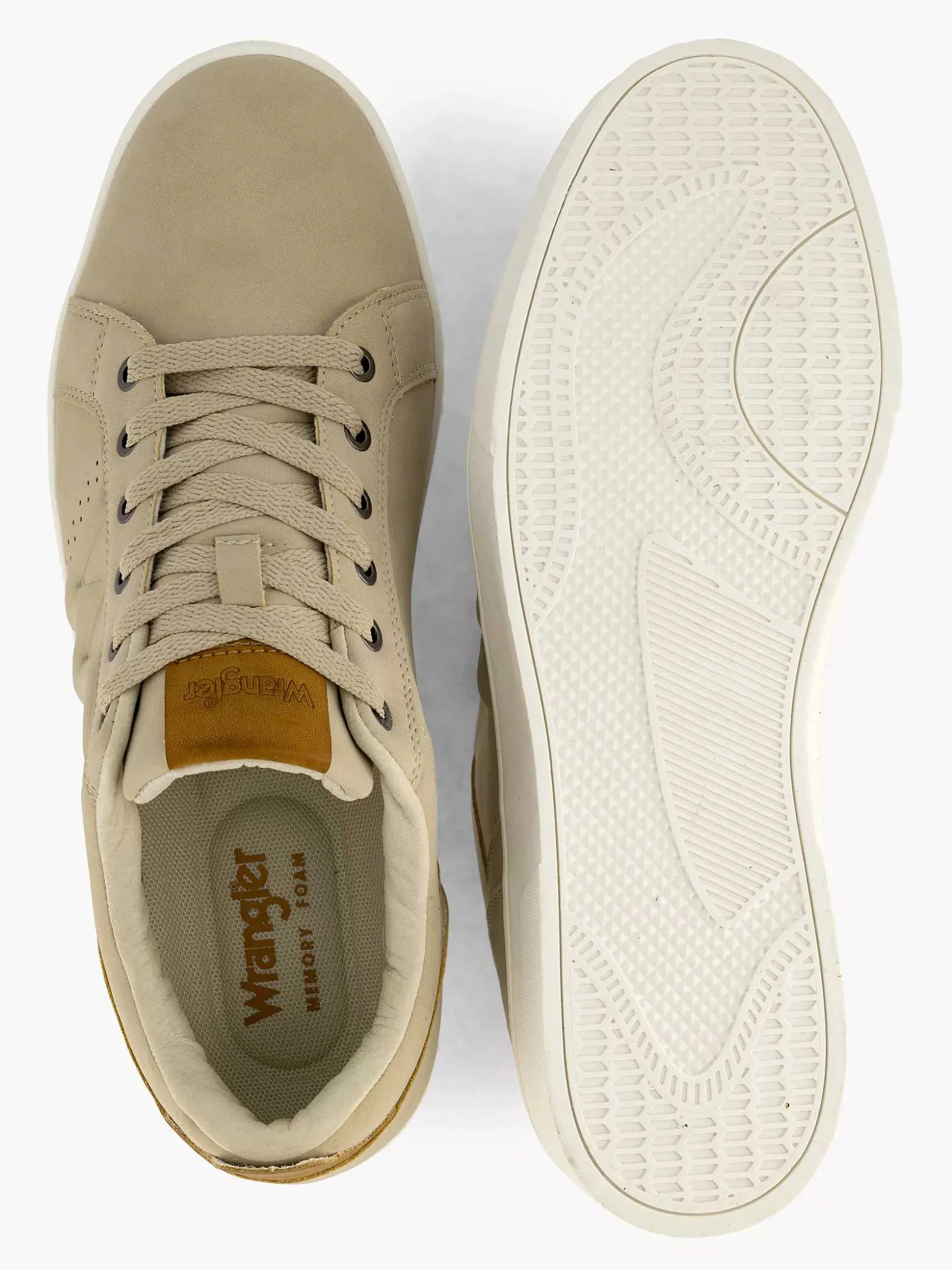 Wrangler Beige Sneaker-Heren Sneakers