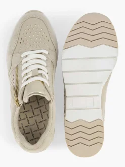 Easy Street Beige Sneaker Sleehak-Dames Comfort Schoenen