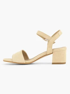 5th Avenue Beige Suede Sandalette-Dames Pumps