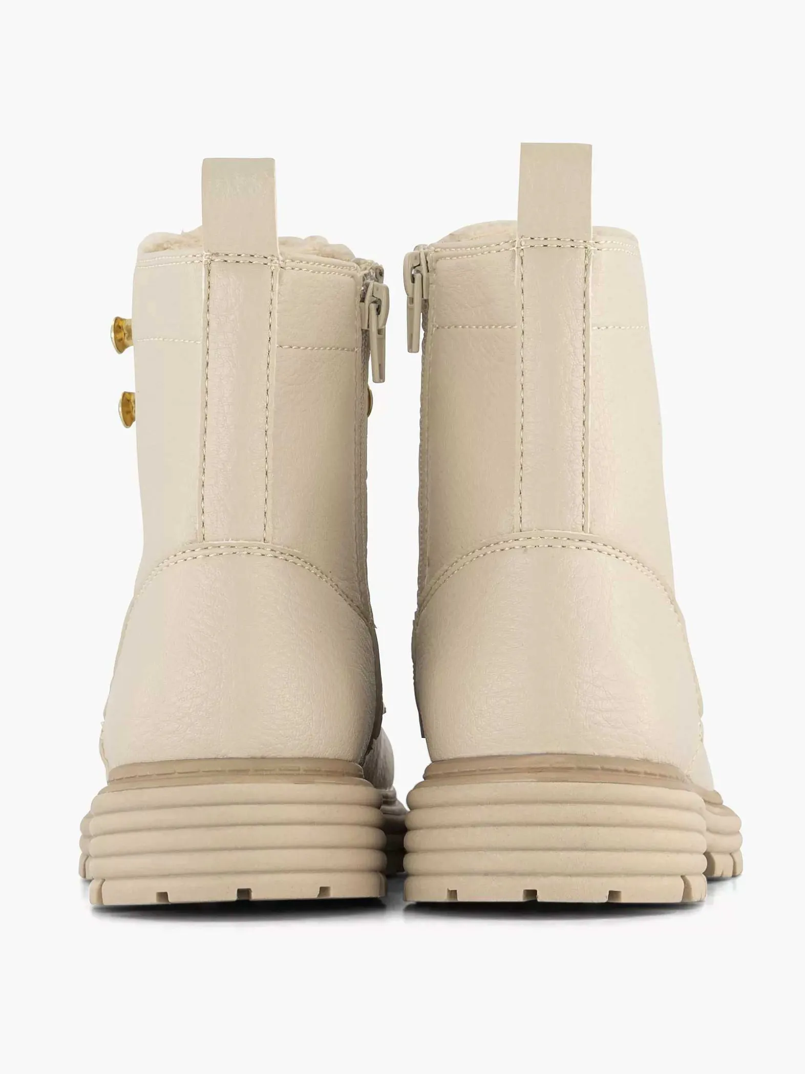 Oxmox Beige Veterboot-Kinderen Jongensschoenen