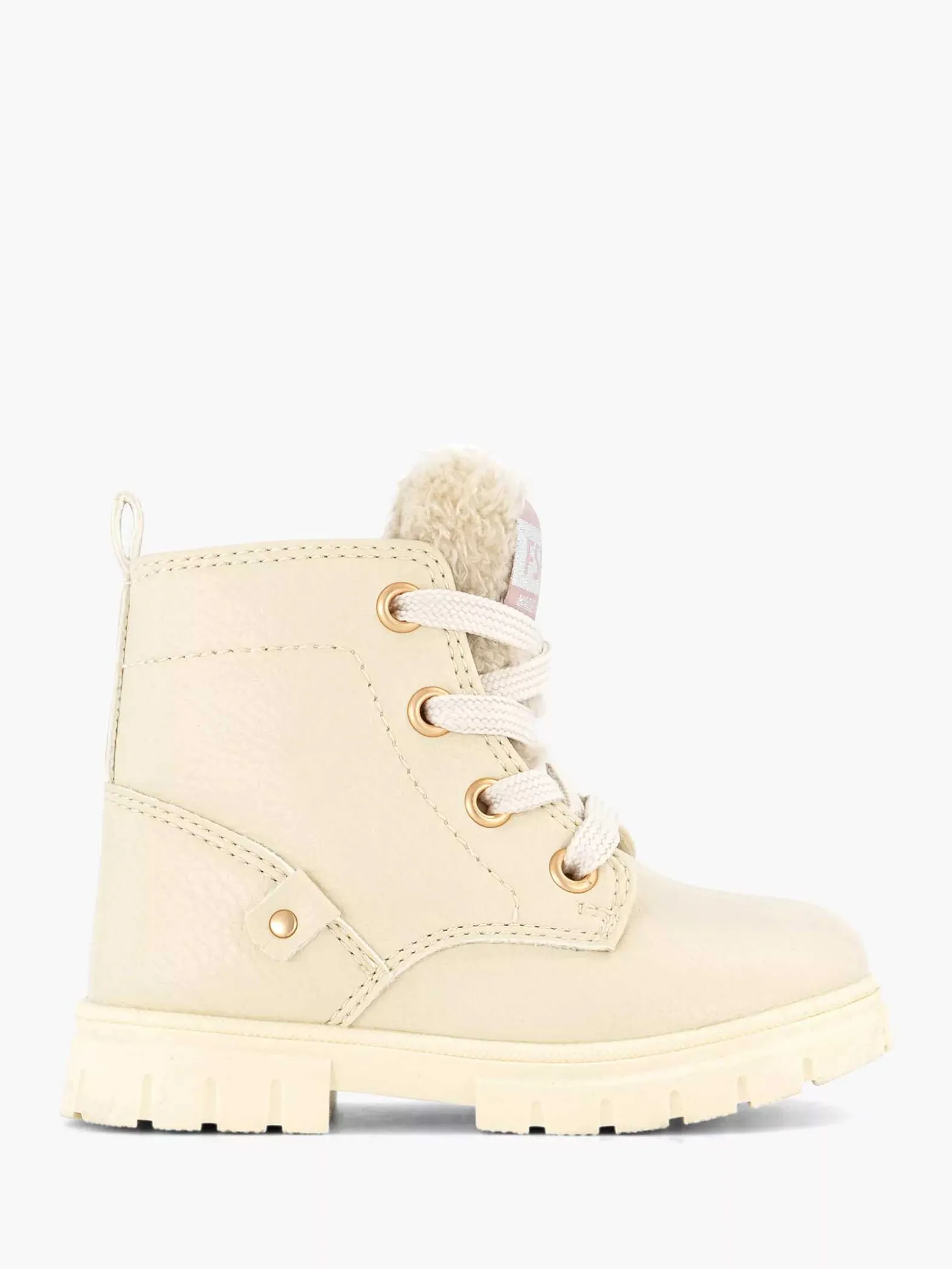 Graceland Beige Veterboot Teddy-Kinderen Babyschoenen