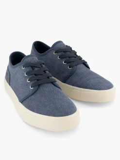 Memphis One Blauwe Canvas Sneaker-Heren Sneakers