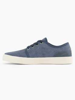 Memphis One Blauwe Canvas Sneaker-Heren Sneakers