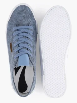 Memphis One Blauwe Canvas Sneaker-Heren Sneakers