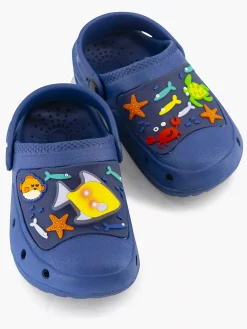Blue Fin Blauwe Clog Lichtjes-Kinderen Babyschoenen