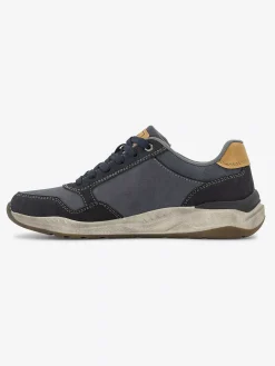 Easy Street Blauwe Comfort Veterschoen-Heren Instappers