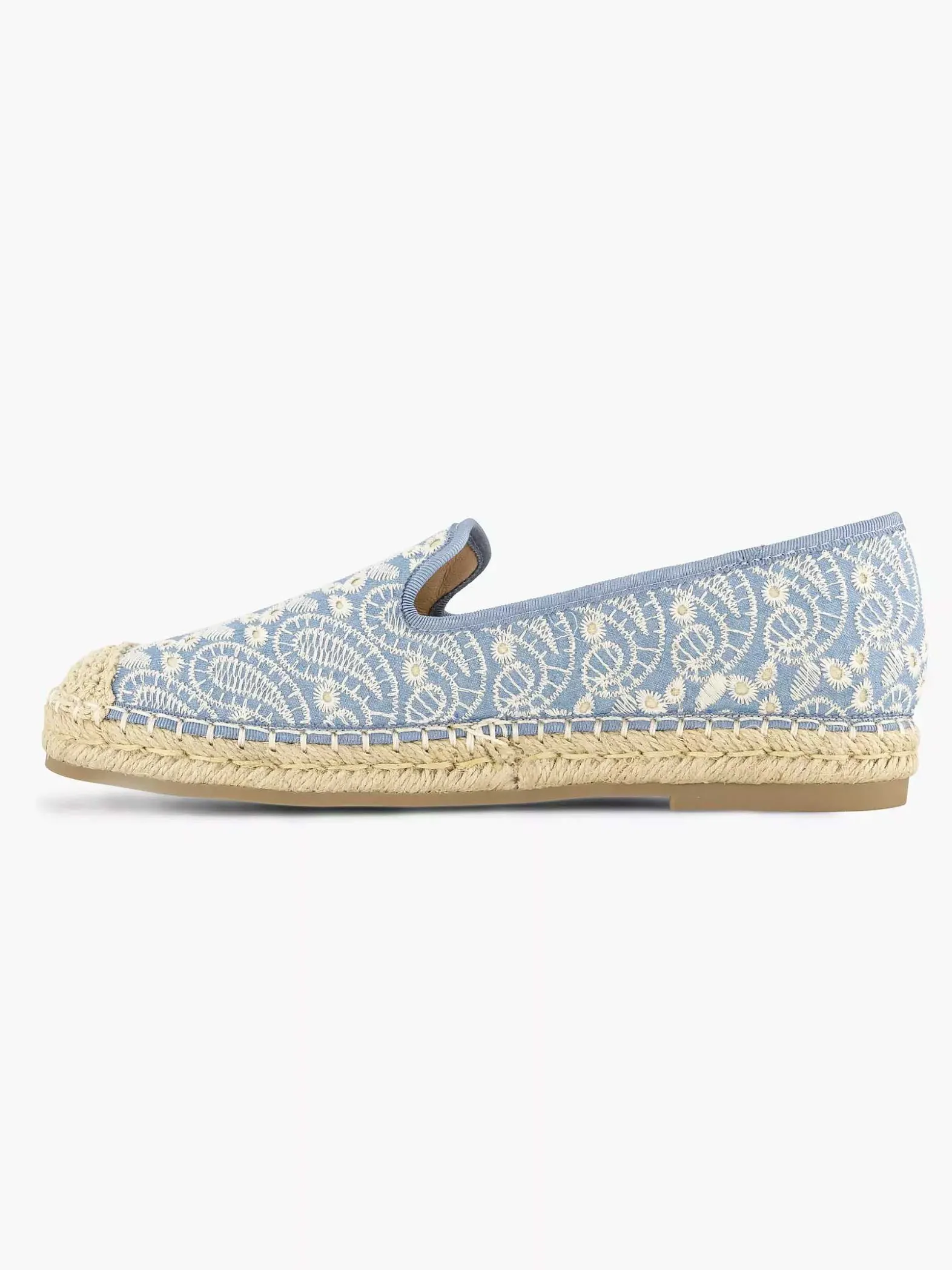 Graceland Blauwe Espadrille-Dames Instappers