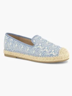 Graceland Blauwe Espadrille-Dames Instappers