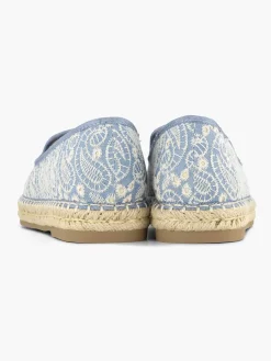 Graceland Blauwe Espadrille-Dames Instappers