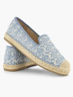 Graceland Blauwe Espadrille-Dames Instappers