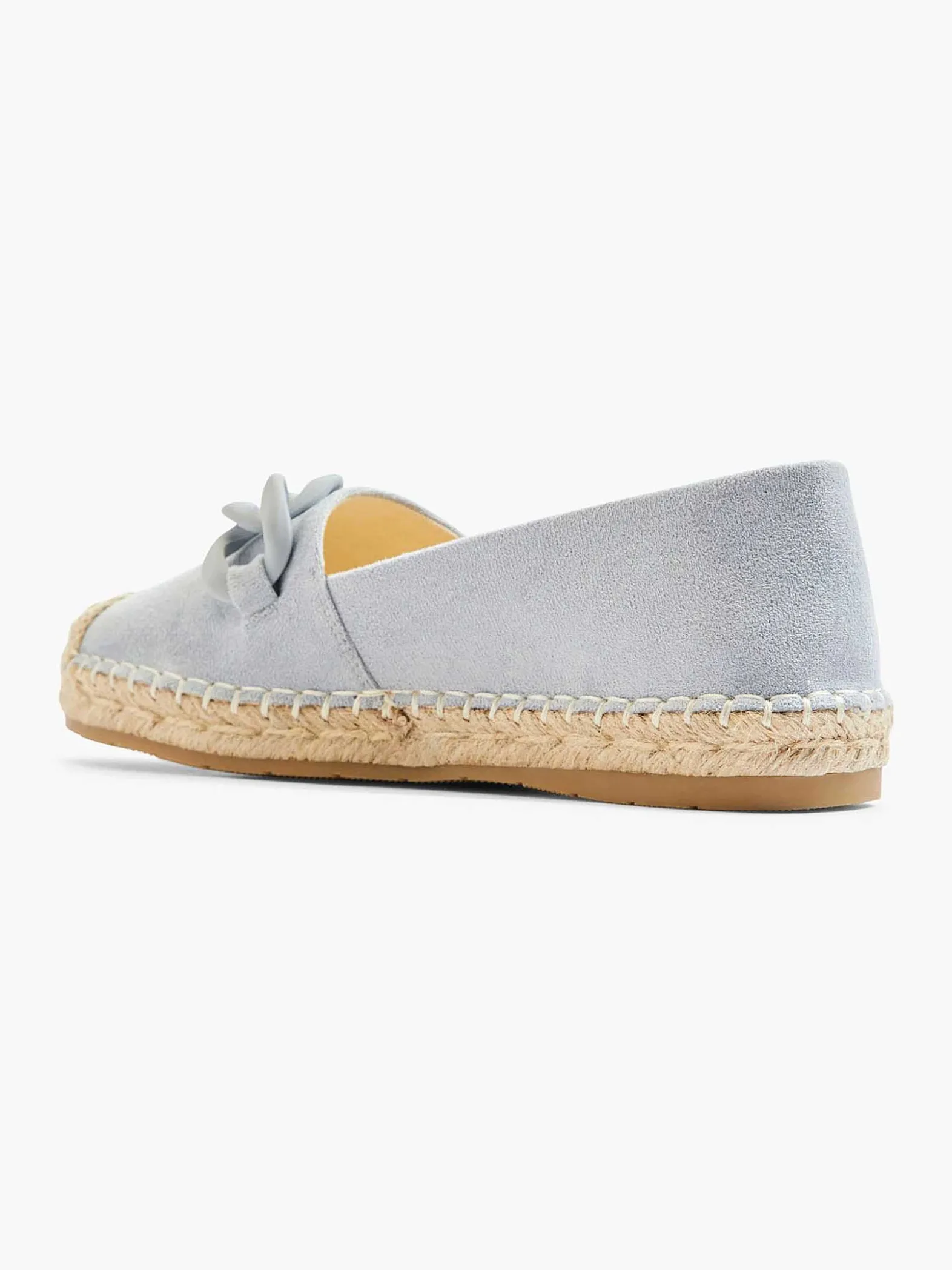 Graceland Blauwe Espadrille Sierketting-Dames Instappers