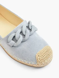 Graceland Blauwe Espadrille Sierketting-Dames Instappers