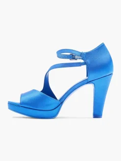 Graceland Blauwe Pump Satijn-Dames Pumps