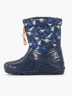 Landrover Blauwe Regenlaars Dino Gevoerd-Kinderen Babyschoenen