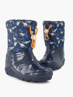 Landrover Blauwe Regenlaars Dino Gevoerd-Kinderen Babyschoenen