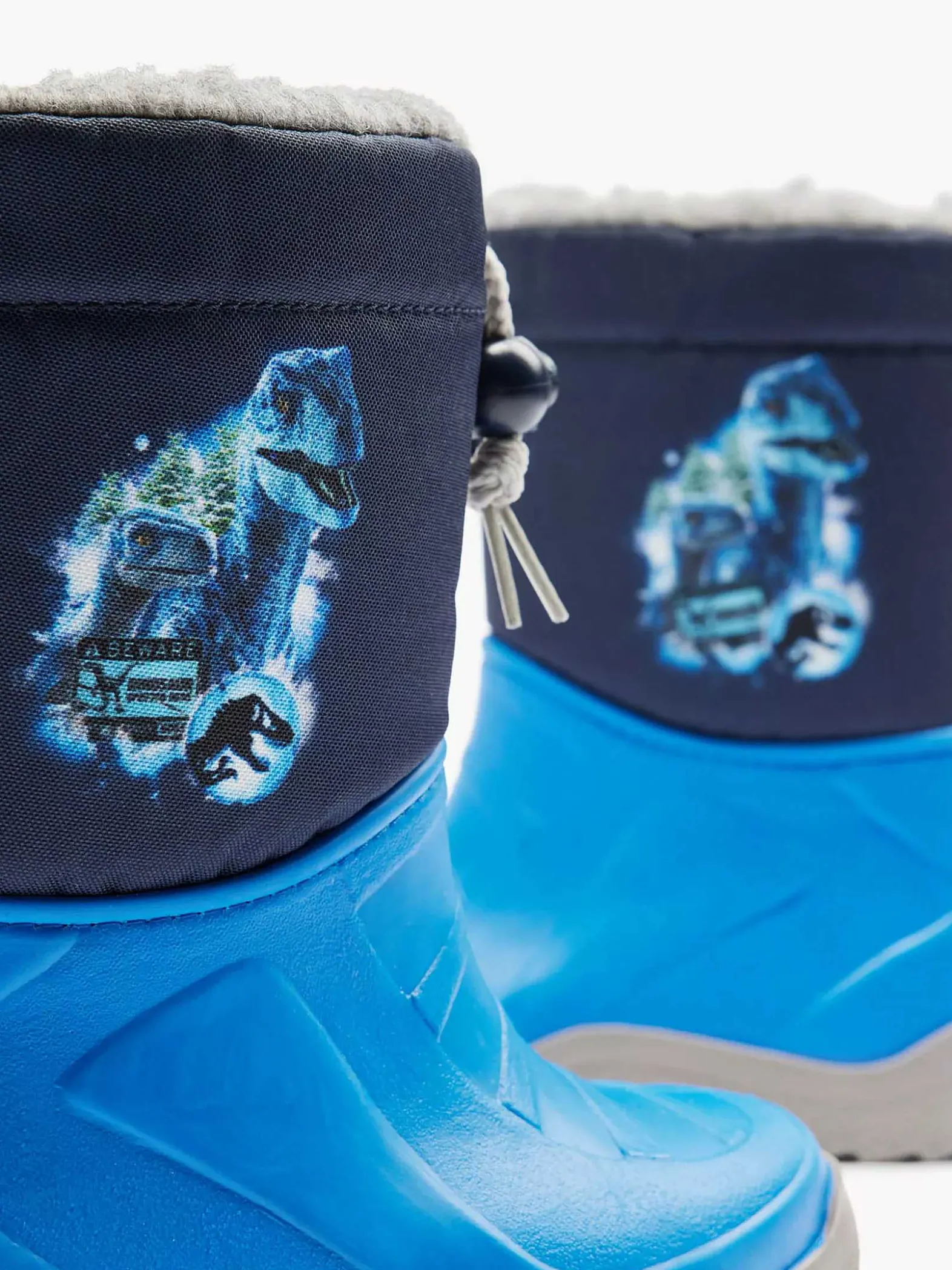 Jurassic World Blauwe Regenlaars Dino Gevoerd-Kinderen Babyschoenen