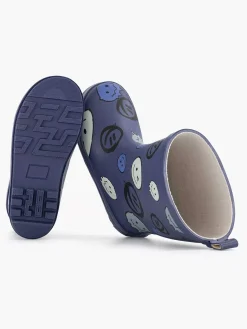 Landrover Blauwe Regenlaars Smiley-Kinderen Jongensschoenen