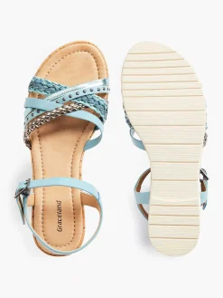 Graceland Blauwe Sandaal-Dames Sandalen