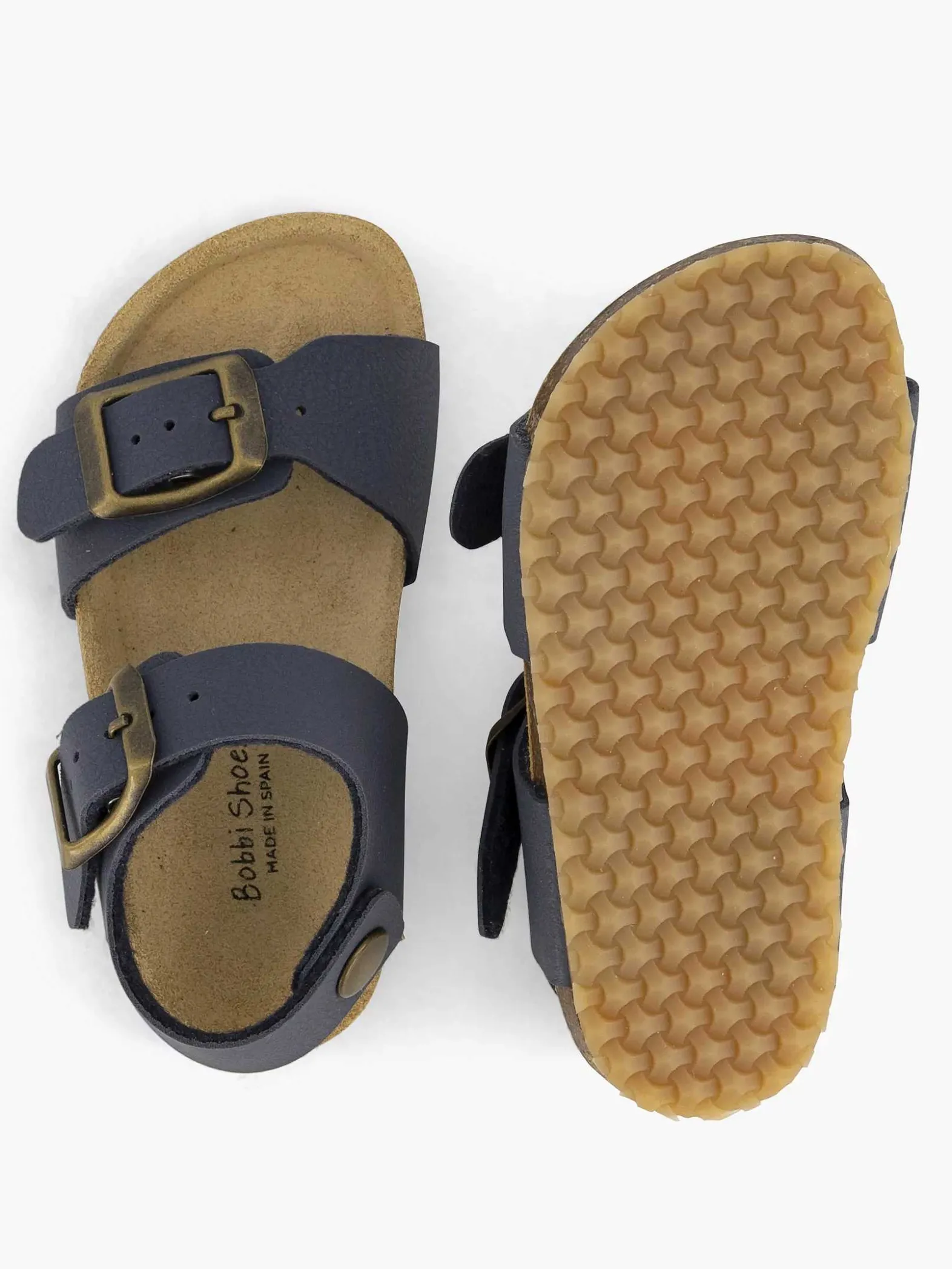 Bobbi-Shoes Blauwe Sandaal-Kinderen Jongensschoenen