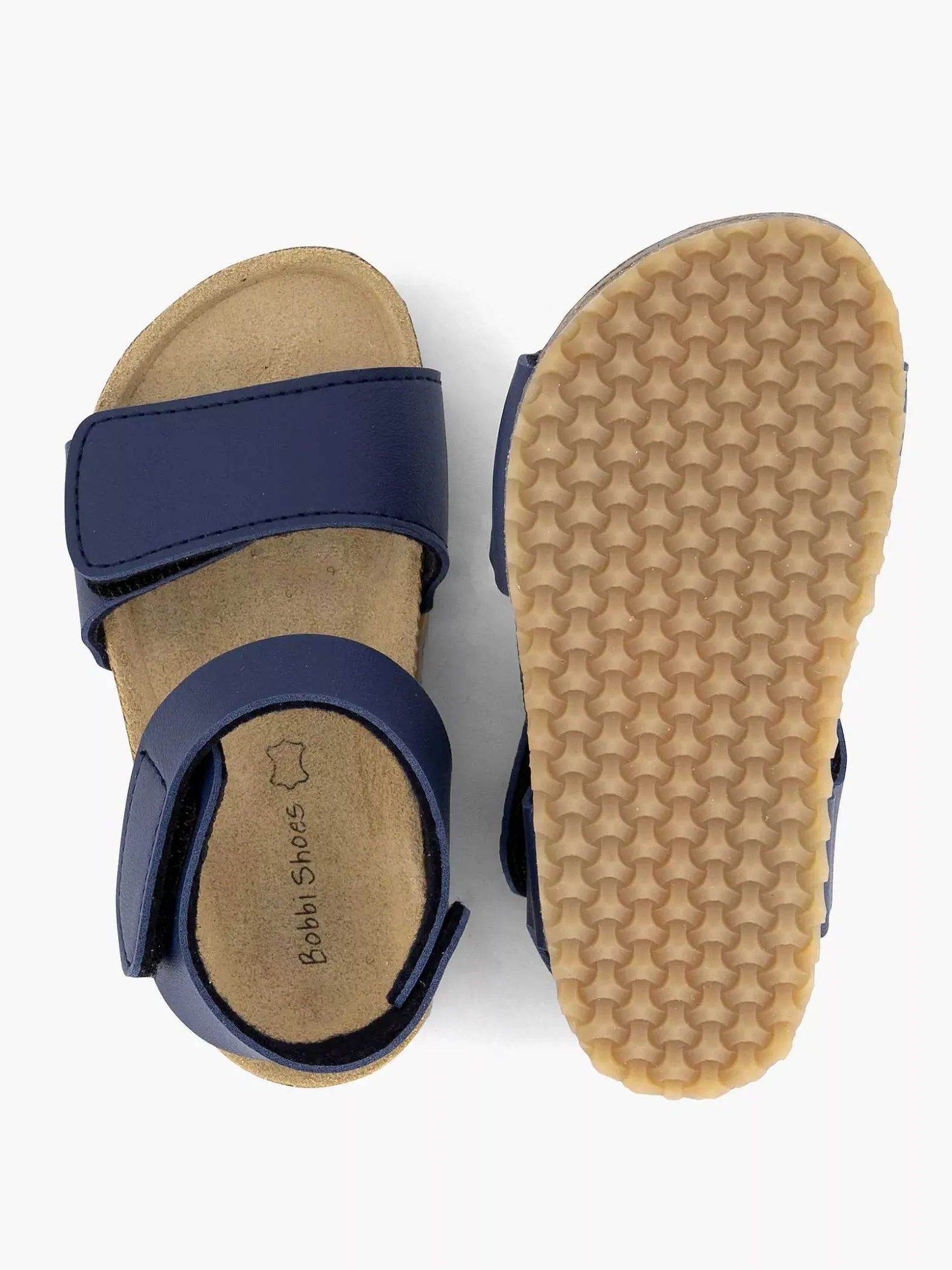 Bobbi-Shoes Blauwe Sandaal Klittenband-Kinderen Jongensschoenen