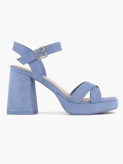 Graceland Blauwe Sandalette-Dames Sandalen