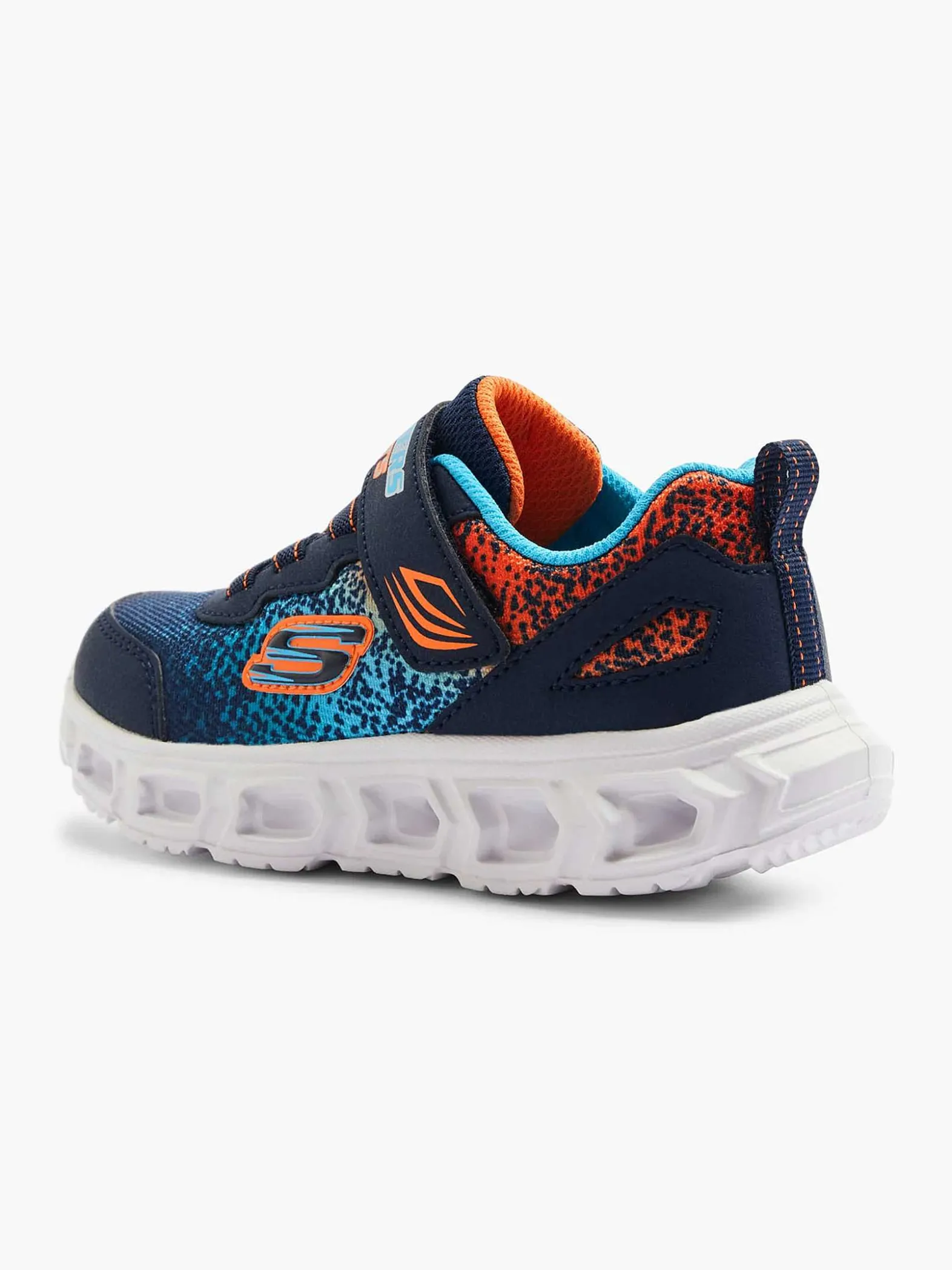 Skechers Blauwe Sneaker Lichtjes-Kinderen Jongensschoenen