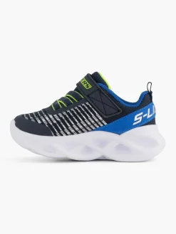 Skechers Blauwe Twisty Brights - Novlo-Kinderen Jongensschoenen