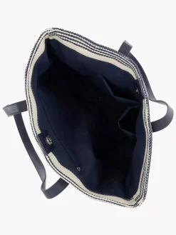 Graceland Blauw/ Witte Strandtas-Dames Online Exclusive Accessoires