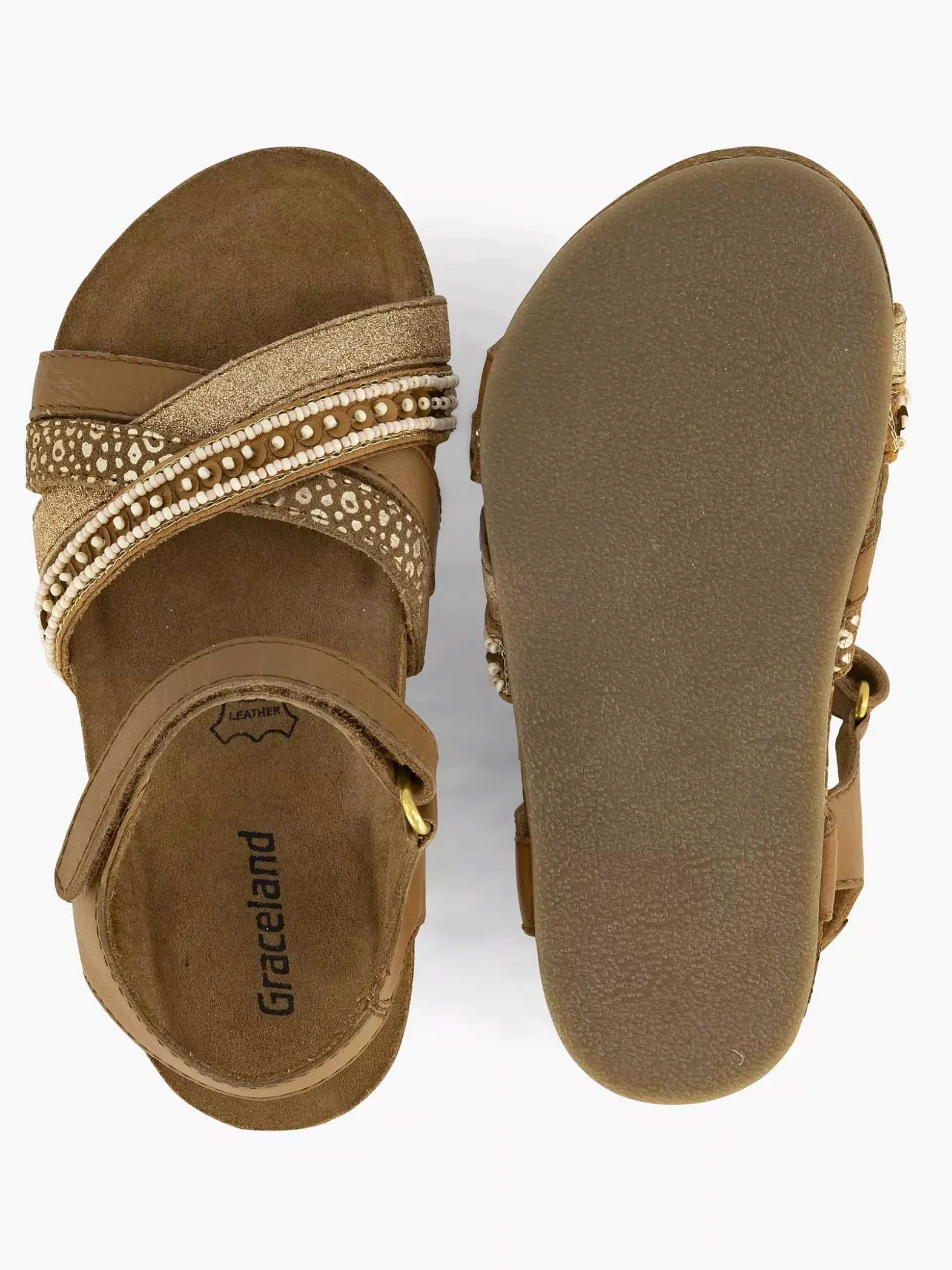 Graceland Bronskleurige Sandaal-Kinderen Babyschoenen