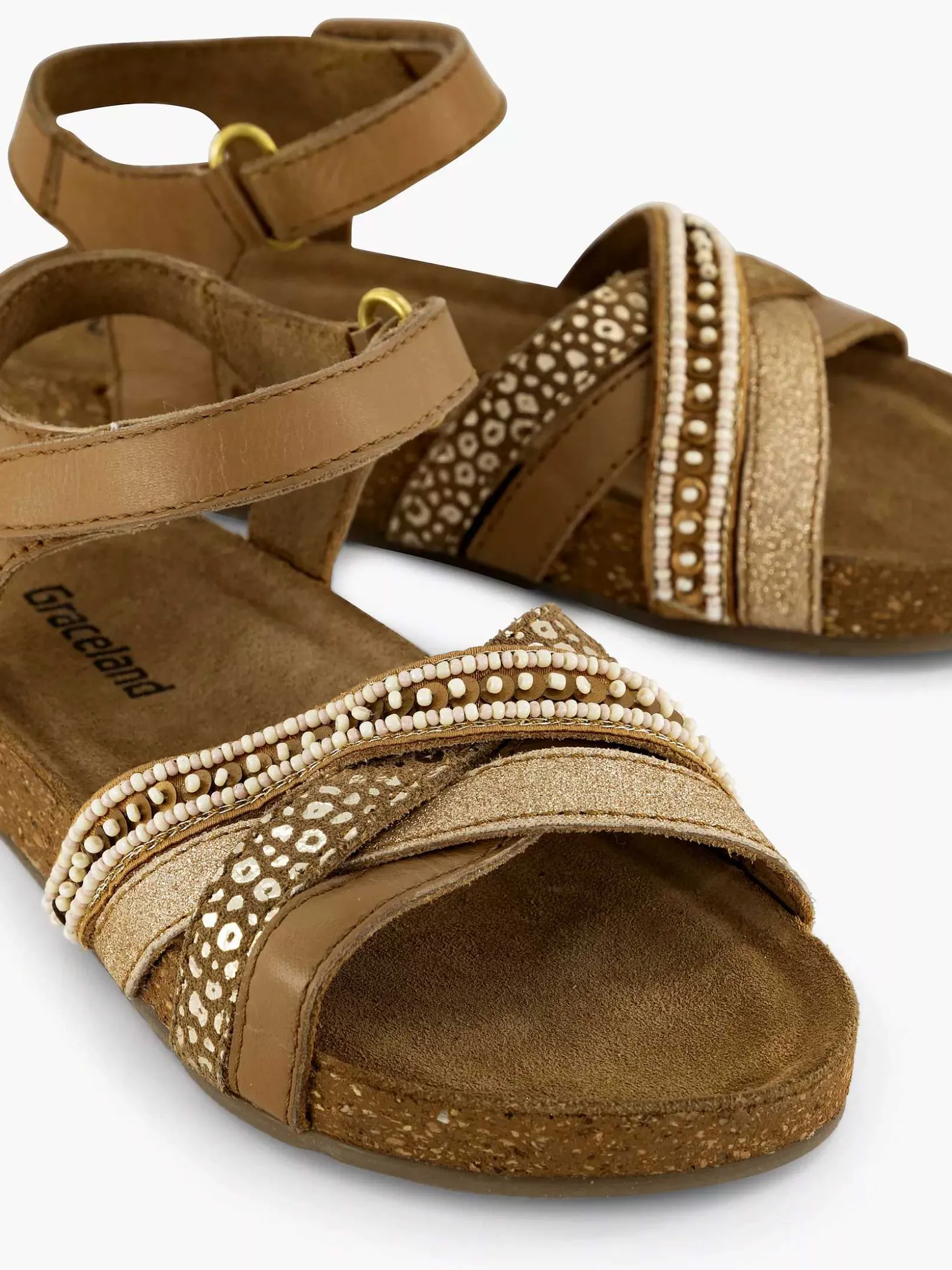Graceland Bronskleurige Sandaal-Kinderen Babyschoenen