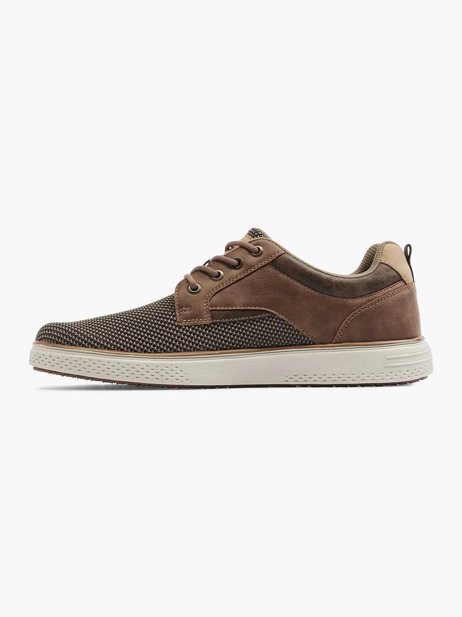 Easy Street Bruine Comfort Sneaker-Heren Sneakers
