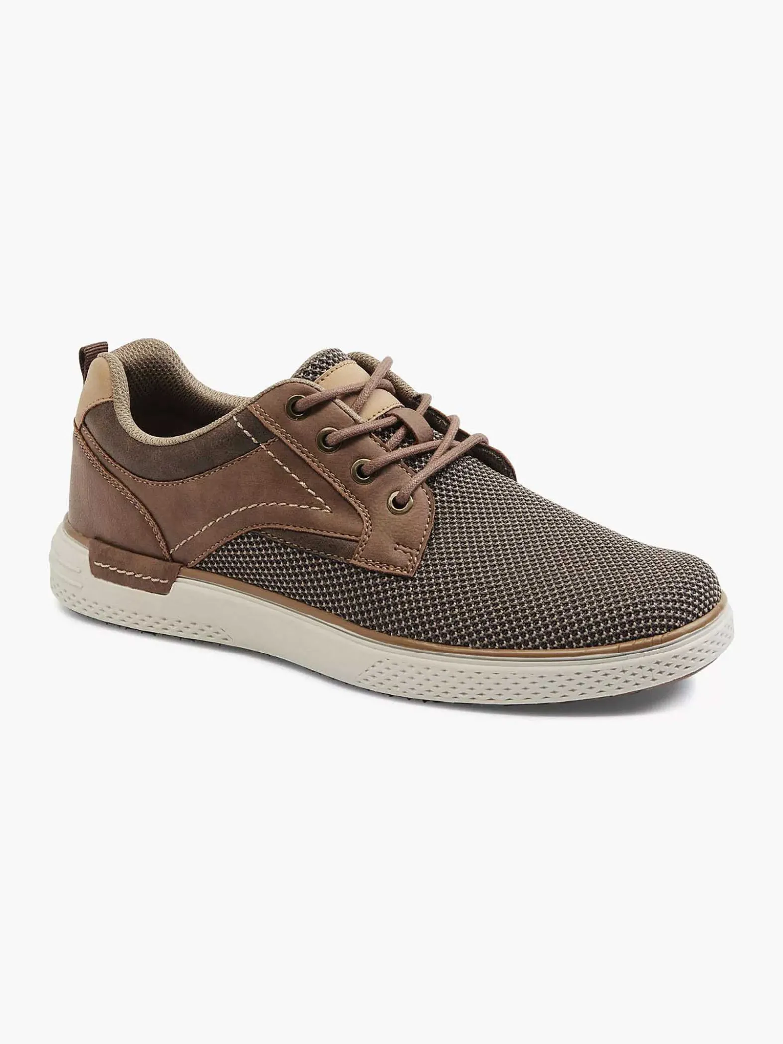Easy Street Bruine Comfort Sneaker-Heren Sneakers
