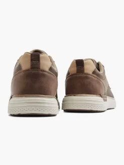 Easy Street Bruine Comfort Sneaker-Heren Sneakers