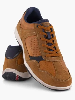 Easy Street Bruine Comfort Sneaker-Heren Sneakers